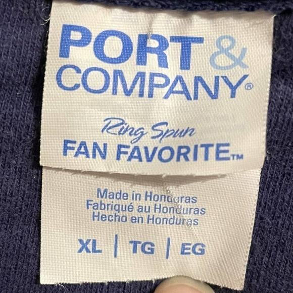 Port And Company Sweatshirt Size XL Blue Vintage Graphic Crew Neck President … - Picture 4 of 5